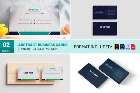 Abstract Business Cards