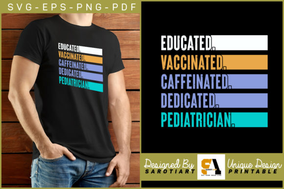 Caffeinated Dedicated Pediatrician Shirt: A Creative Tribute to Child Health Heroes