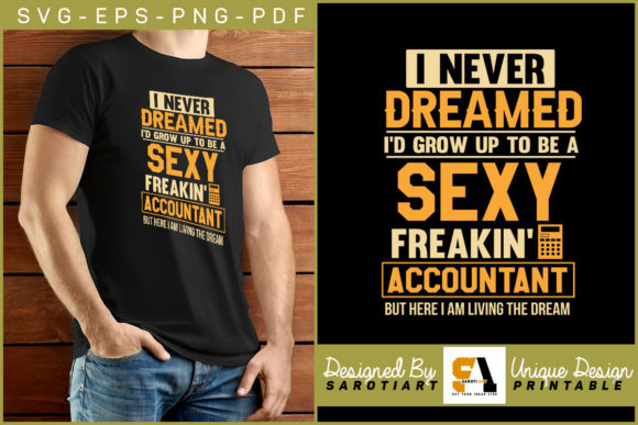 Funny Accountant Typography Printable: The Ultimate Digital Design for Creatives