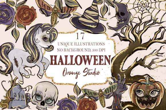 Halloween Clipart Spooky Clipart: Elevating Creative Projects with Professional-Grade Assets