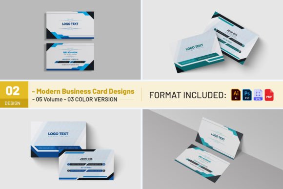 Modern Business Cards Template: Design & Files