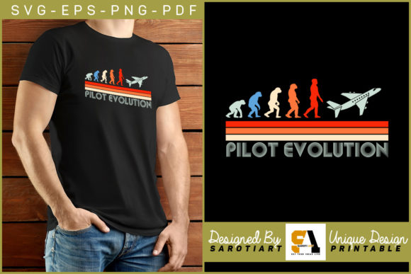 Pilot Evolution Vintage Sublimation SVG for Creators