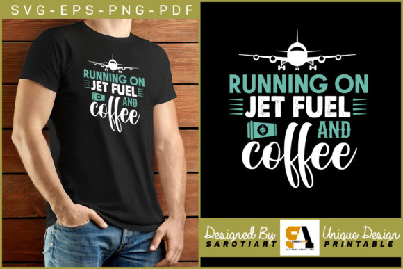 Running on Jet Fuel and Coffee T-shirt