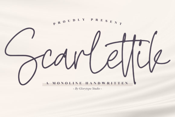 Scarlettik: A Modern Handwritten Monoline Font for Custom Design Projects