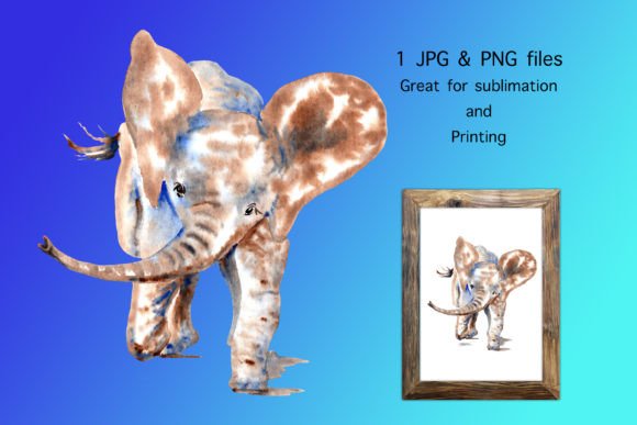 The Art of Soft Strength: Leveraging Watercolor Baby Elephant Clipart in Contemporary Design
