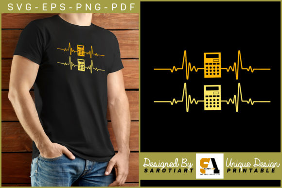 Vintage Heartbeat with Accountant Shirt: A Creative Fusion of Professional Pride and Artistic Expression